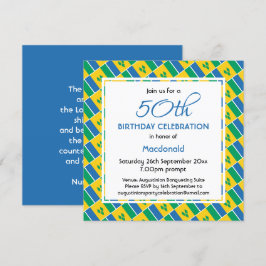 Convites Celebração Personalizada de 50ª Aniversário da VIN