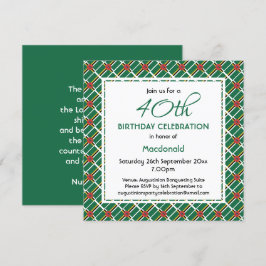 Convites Celebração Personalizada de Aniversário DOMINICA F