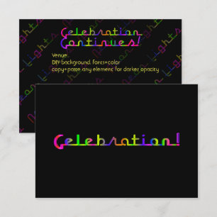 Convites Celebração PixDezines/Luzes Neon/Mitzvah
