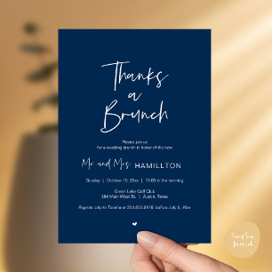 Convites Celebração pós-casamento, Obrigado por um Brunch
