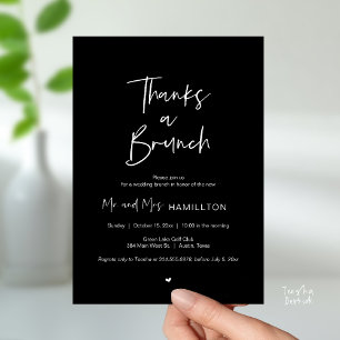 Convites Celebração pós-casamento, Obrigado por um Brunch
