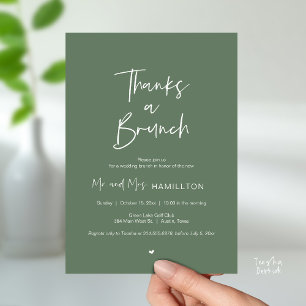 Convites Celebração pós-casamento, Obrigado por um Brunch