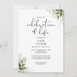 Convites Celebração russa do Funeral da Vida