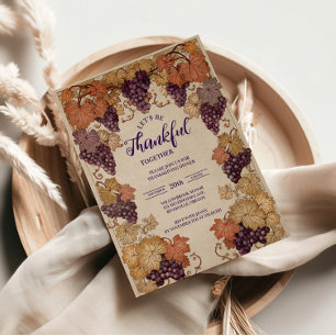 Convites Celebração Rústica Da Colheita De Vinho