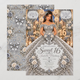 Convites Celebração Silver Sweet 16