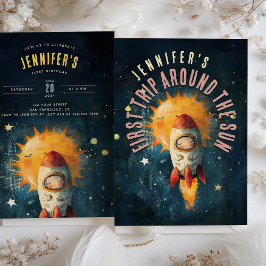 Convites Celebração Stellar: Primeiro Aniversário de Órbita