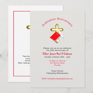 Convites Celebrações de Aniversário da Ordenação do Pa