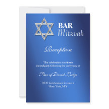 Celebrações de bar azul mitzvah RECEPÇÃO