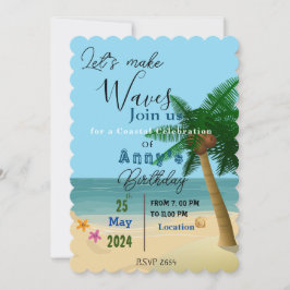 Convites Celebrações de Felicidade no Oceano
