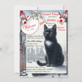 Convites Celebrações de inverno na neve, com Kittens