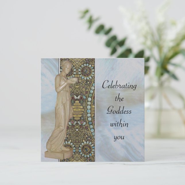 Convites Celebrando a Deusa (Em pé/Frente)