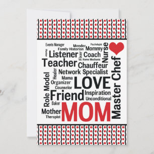 Convites Celebrando a mamãe - Dia de as mães ou Mãe de aniv