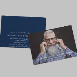 Convites Celebrando a vida do funeral moderno de fotos