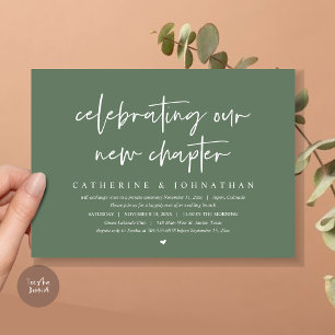Convites Celebrando Nosso Novo Capítulo, Elopement Brunch