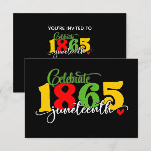 Convites Celebrar 19 de junho: Liberdade Desde 1865
