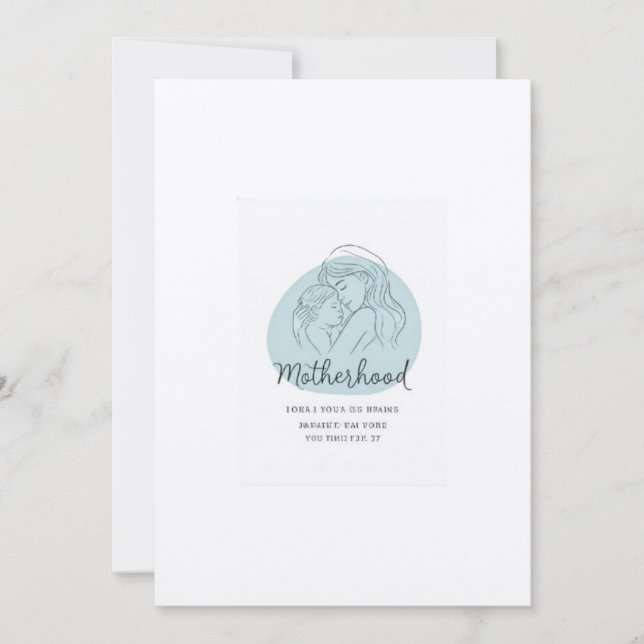 Convites Celebrar a maternidade em uma simplicidade artísti (Frente)
