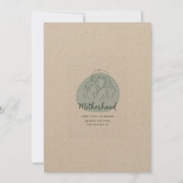 Convites Celebrar a maternidade em uma simplicidade artísti