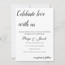 Celebrar amor conosco Casual Minimalista