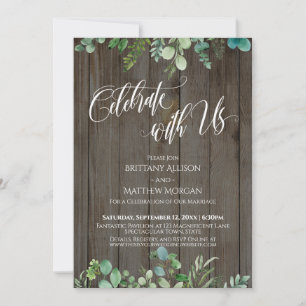 Convites Celebrar com o legante americano Font Eucalyptus s