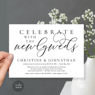 Convites Celebrar com os recém-casados, Janto Casamento