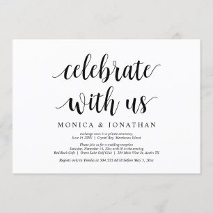 Convites Celebrar conosco, Elopemento de Casamento Russo Mo