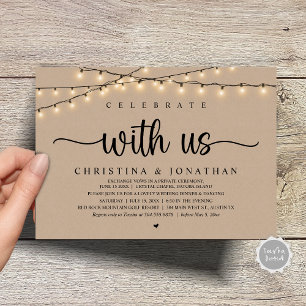 Convites Celebrar conosco, Elopemento Jante de Casamento Ru