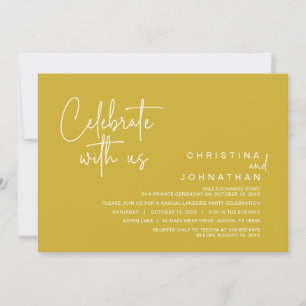 Convites Celebrar conosco, Poste Partido Elopement I