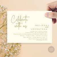 Celebrar conosco, Recepção de casamento Cash Bar