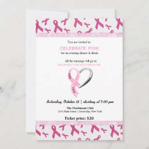 Convites Celebrar evento rosa