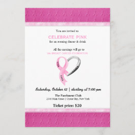 Convites Celebrar evento rosa