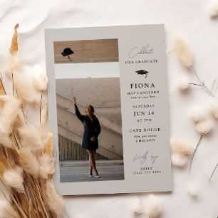 Convites Celebrar na Festa de formatura Elegante de Estilo