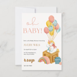 Convites Celebrar o Milagre da Nova Vida com o chá de frald