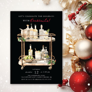 Convites Celebrar o Partido Cocktail de Natal de Férias