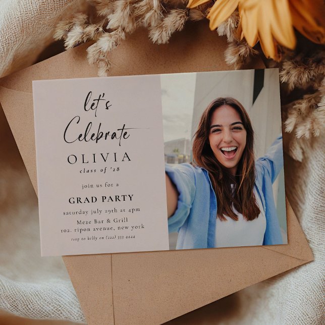 Convites Celebrar vamos! Formando de Fotografias de Script  (Criador carregado)