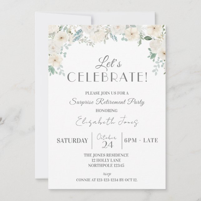 Convites Celebrar vamos! Partido da Reforma Surpresa (Frente)