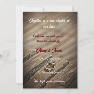 Convites "Celebrate Love: Elegant Weding Invitation