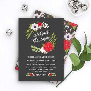 Convites Celebrate the Season Christmas Greenery Wreath