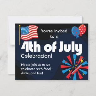 Convites Celebratório 4 de julho