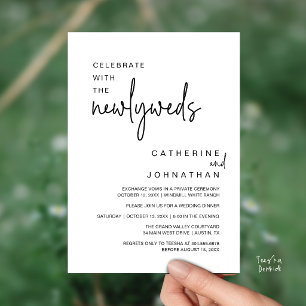 Convites Celebre Com os Recém-Casados Jantar de Casamento M