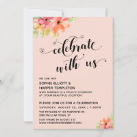 Celebre Conosco Corações Texto Flores Rosa Bege