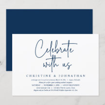 Celebre conosco, Festa de Casamento Intimo, Azul M