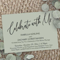 Celebre Conosco Grafia Elegante Festa Sage