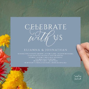 Convites Celebre conosco, Jantar de Casamento Moderno e Ele