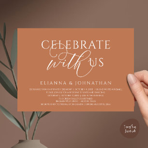 Convites Celebre conosco, Jantar de Casamento Moderno e Ele