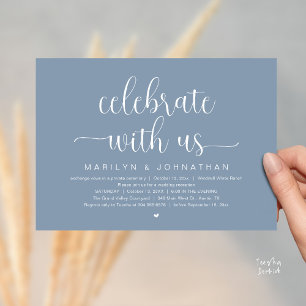 Convites Celebre Conosco Jantar de Recepção de Casamento El