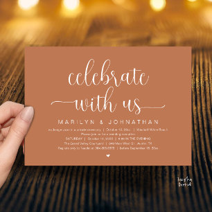 Convites Celebre Conosco Jantar de Recepção de Casamento El