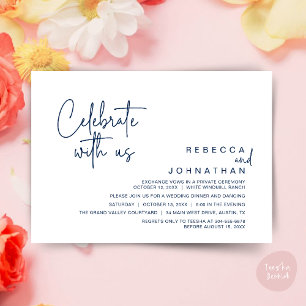 Convites Celebre conosco, Recepção de Casamento Modern Boho