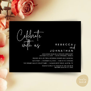 Convites Celebre conosco, Recepção de Casamento Modern Boho