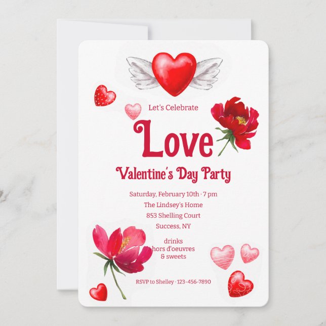 Convites Celebre o Amor (Frente)