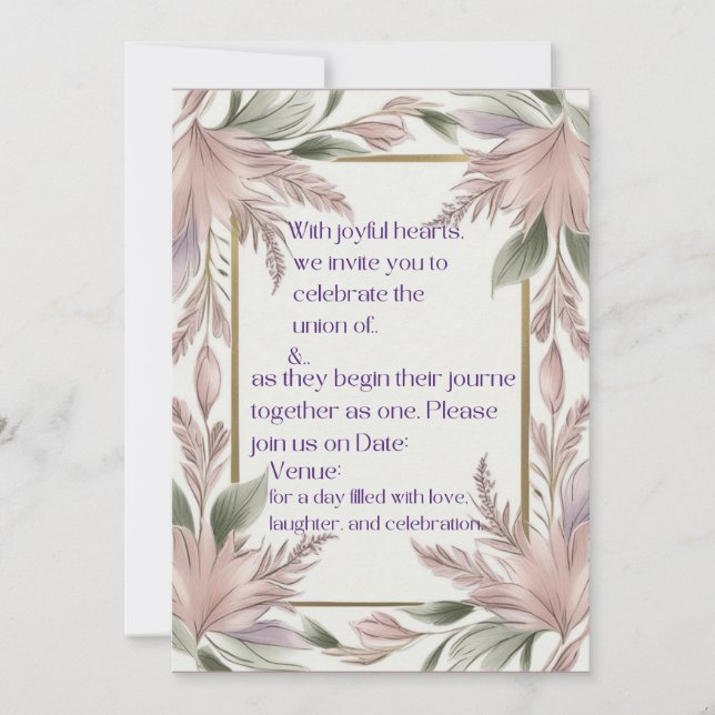 Convites Celebre o Amor Conosco (Frente)